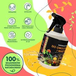 Quariss 500ml – podwójny zestaw do czyszczenia warzyw i owoców