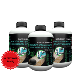 Zestaw 3x naturalny płyn Quariss do robotów mopujących