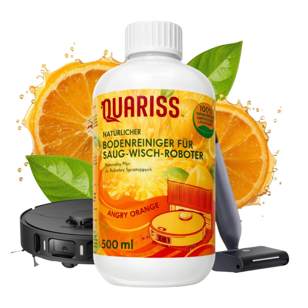 Angry Orange QUARISS PŁYN DO ROBOTÓW MOPUJĄCYCH SPRZĄTAJĄCYCH ODKURZACZY MYJĄCYCH Mocny Zapach