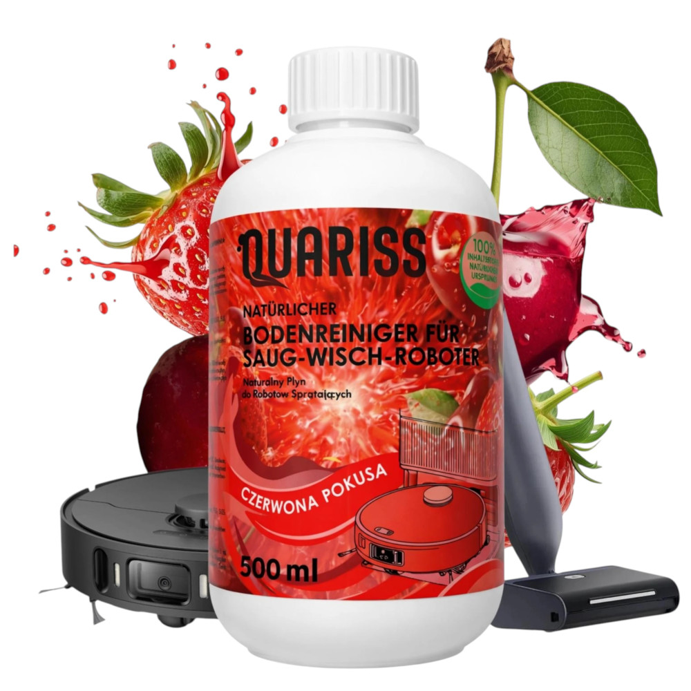 ✨ Naturalny płyn do robotów mopujących i odkurzaczy myjących QUARISS 500 ml – bez smug, bez piany, mocny zapach